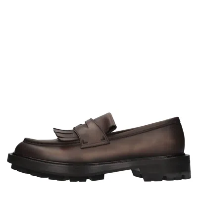 Barrett Flat Shoes In Marrone Scuri