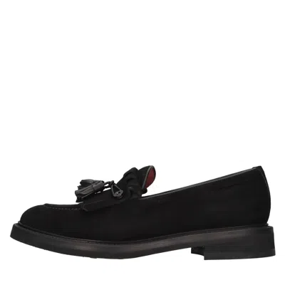 Barrett Flat Shoes In Nero Scuri