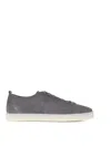 Barrett Gray Leather Sneaker In Grey