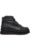 Barrett Leather Lace-up Hiking Boots In Black