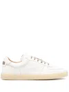 Barrett Leather Lace-up Sneakers In White