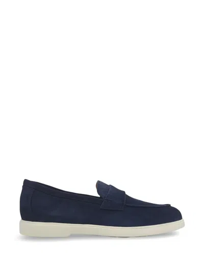 Barrett Slip-on Penny-strap Loafers In Blue