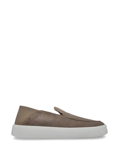 Barrett Suede Leather Loafers In Gray