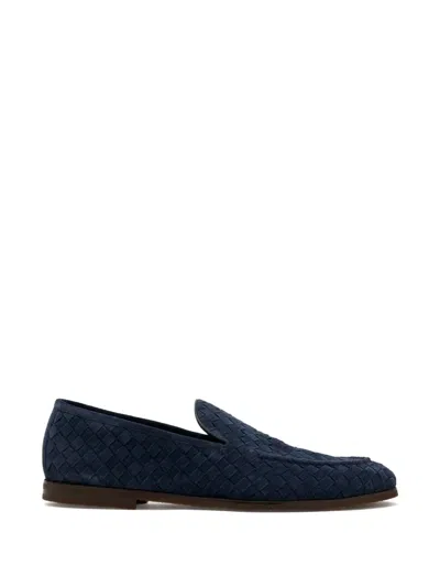 Barrett Woven-design Loafer In Blue