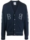 Barrie Kaschmircardigan Mit 3d-strickdetail In Blau