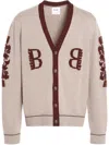 Barrie 3d-logo Cardigan In Neutrals
