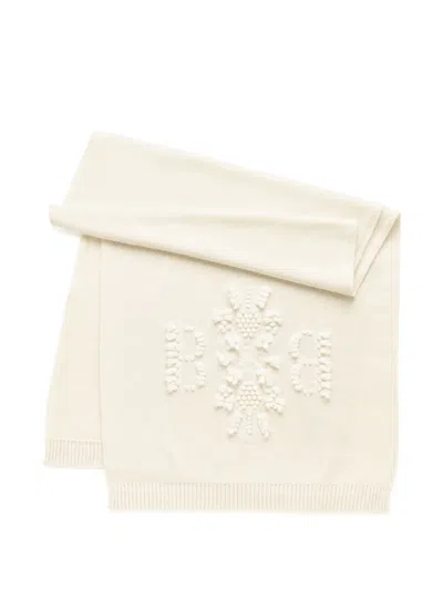 Barrie 3d-logo Cashmere Scarf In Neutral