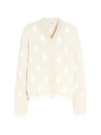 Barrie Argyle-motif Cashmere Cardigan In Neutral