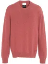 Barrie B Label Cashmere Jumper In Red