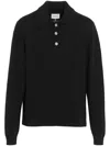 Barrie B Label Cashmere Polo Shirt In Black