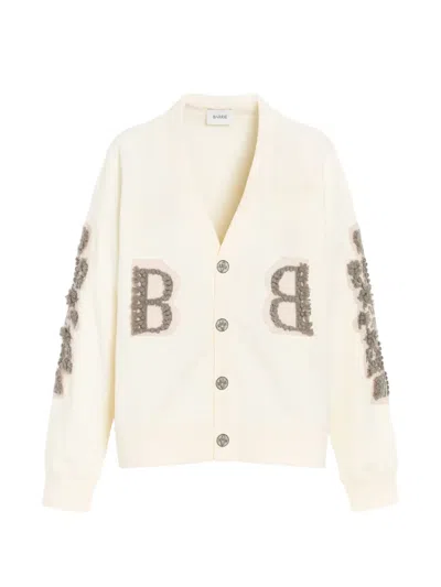 Barrie B-logo Cardigan In Neutral