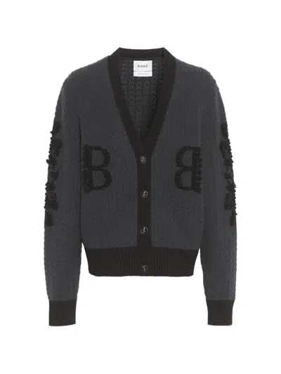 Barrie B-logo Cashmere Cardigan In Black