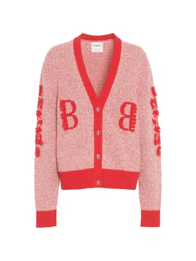 Barrie B-logo Cashmere Cardigan In Pink