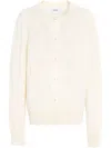 Barrie Button-up Cardigan In White