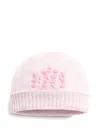 Barrie Cashmere Beanie Hat In Pink