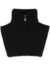 Barrie Cashmere Zip-up Collar In 001