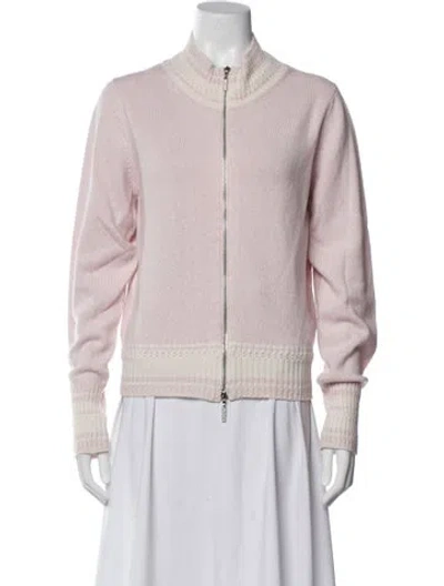 Pre-owned Barrie Cashmere Bomber Jacket In Multi