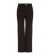 Barrie Cashmere Chunky-knit Trousers In Brown