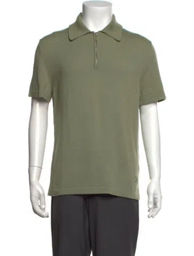 Pre-owned Barrie Cashmere Collar Polo Shirt W/ Tags In Green