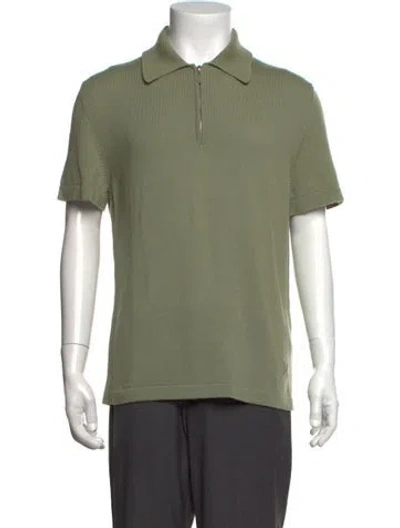 Pre-owned Barrie Cashmere Collar Polo Shirt W/ Tags In Green