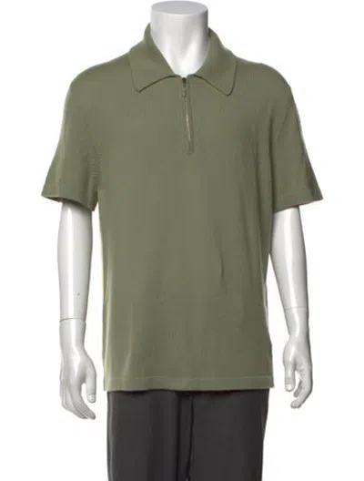 Pre-owned Barrie Cashmere Collar Polo Shirt W/ Tags In Green