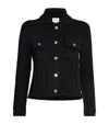 Barrie Ribbed Panel Knitted Cardigan In Black