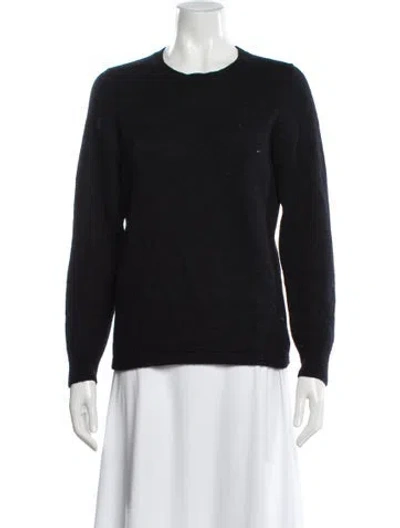 Pre-owned Barrie Cashmere Crew Neck Sweater In Black