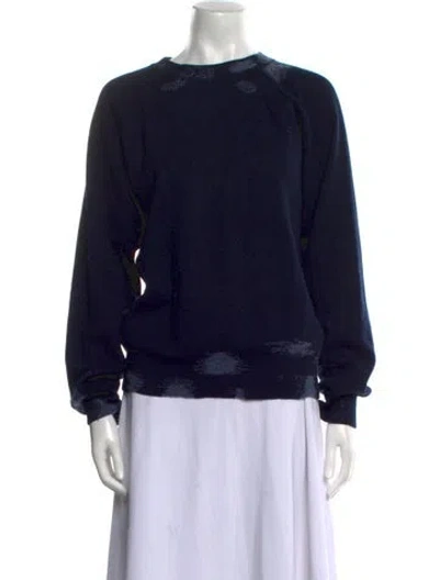 Pre-owned Barrie Cashmere Crew Neck Sweater In Black
