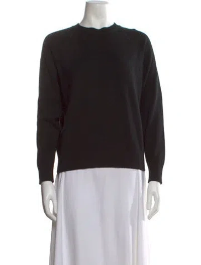 Pre-owned Barrie Cashmere Crew Neck Sweater In Black