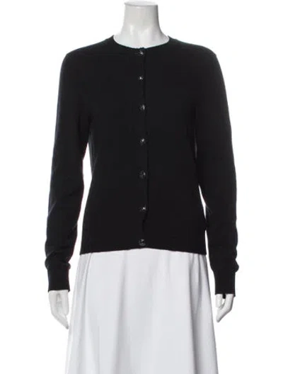 Pre-owned Barrie Cashmere Crew Neck Sweater In Black