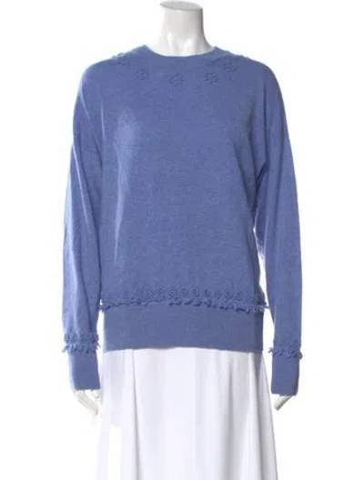 Pre-owned Barrie Cashmere Crew Neck Sweater In Blue