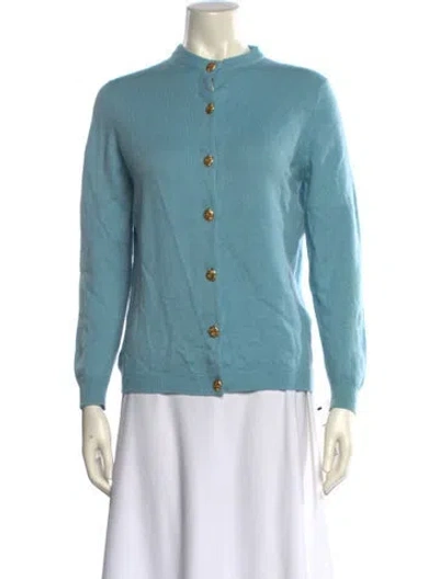 Pre-owned Barrie Cashmere Crew Neck Sweater In Blue