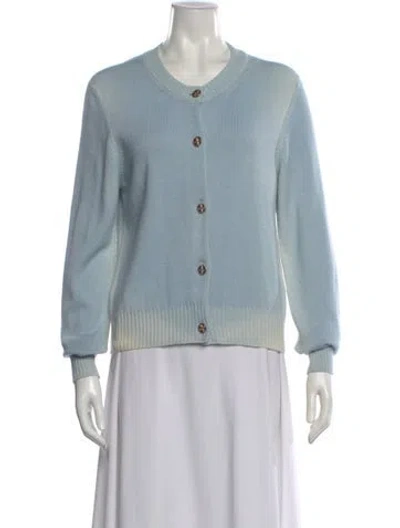 Pre-owned Barrie Cashmere Crew Neck Sweater In Blue