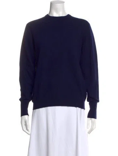 Pre-owned Barrie Cashmere Crew Neck Sweater In Blue