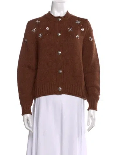 Pre-owned Barrie Cashmere Crew Neck Sweater In Brown