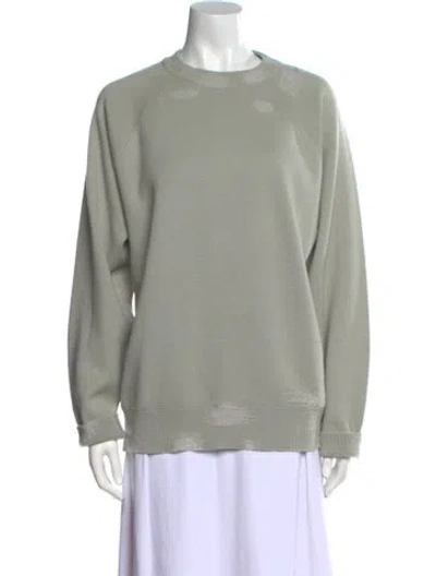 Pre-owned Barrie Cashmere Crew Neck Sweater In Gray