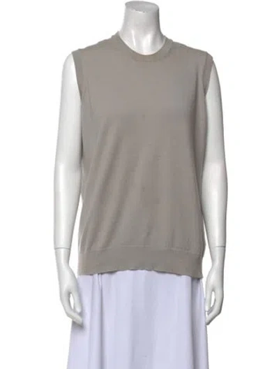 Pre-owned Barrie Cashmere Crew Neck Sweater In Gray