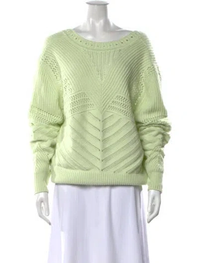 Pre-owned Barrie Cashmere Crew Neck Sweater In Green