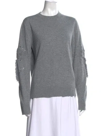 Pre-owned Barrie Cashmere Crew Neck Sweater In Grey
