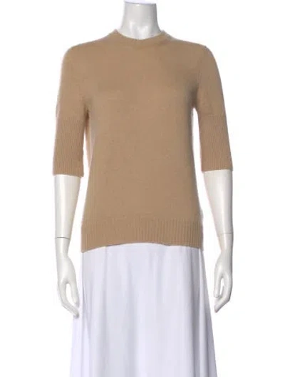 Pre-owned Barrie Cashmere Crew Neck Sweater In Neutral