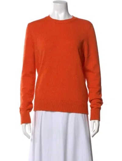 Pre-owned Barrie Cashmere Crew Neck Sweater In Orange