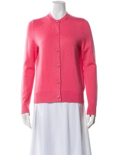 Pre-owned Barrie Cashmere Crew Neck Sweater In Pink