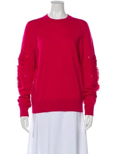 Pre-owned Barrie Cashmere Crew Neck Sweater In Pink