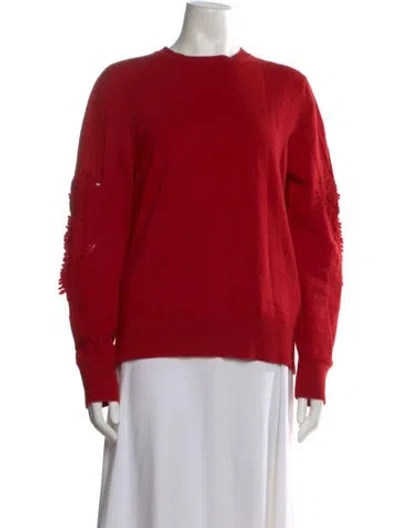 Pre-owned Barrie Cashmere Crew Neck Sweater In Red