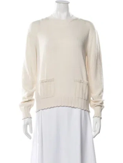 Pre-owned Barrie Cashmere Crew Neck Sweater W/ Tags In Neutrals