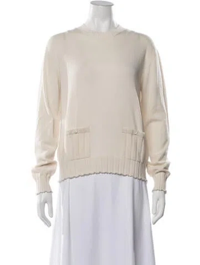 Pre-owned Barrie Cashmere Crew Neck Sweater W/ Tags In Neutrals