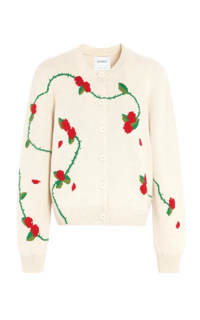 Barrie Cashmere English Garden Cardigan In Neutral