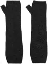 Barrie Cashmere Fingerless Mittens In Grey