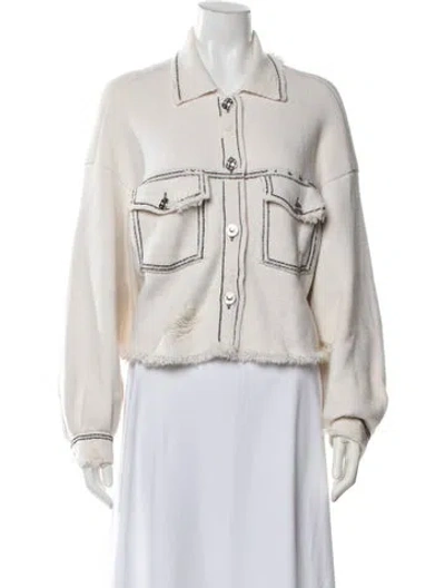 Pre-owned Barrie Cashmere Jacket In Neutrals