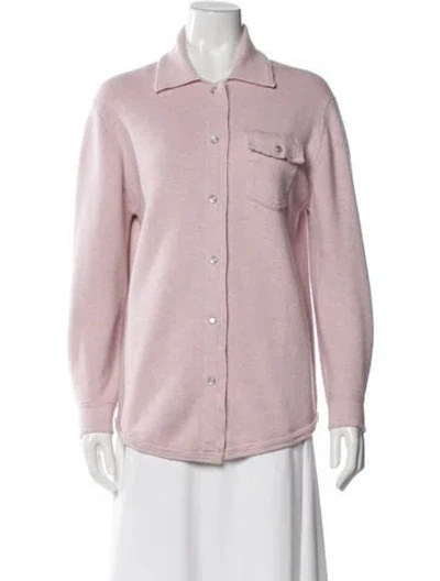 Pre-owned Barrie Cashmere Jacket In Pink